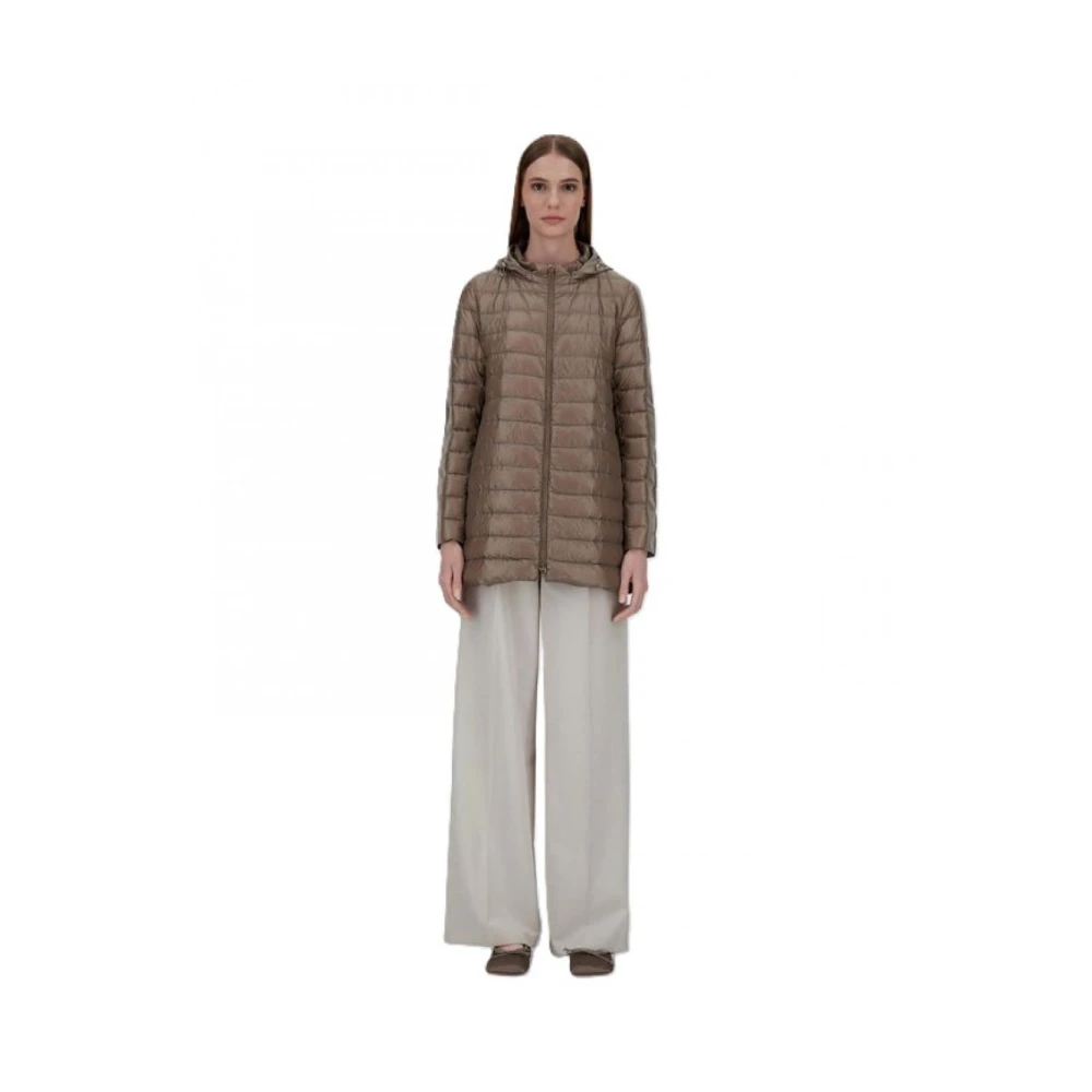 Herno Stijlvolle Puffer en Parka Jassen Brown Dames