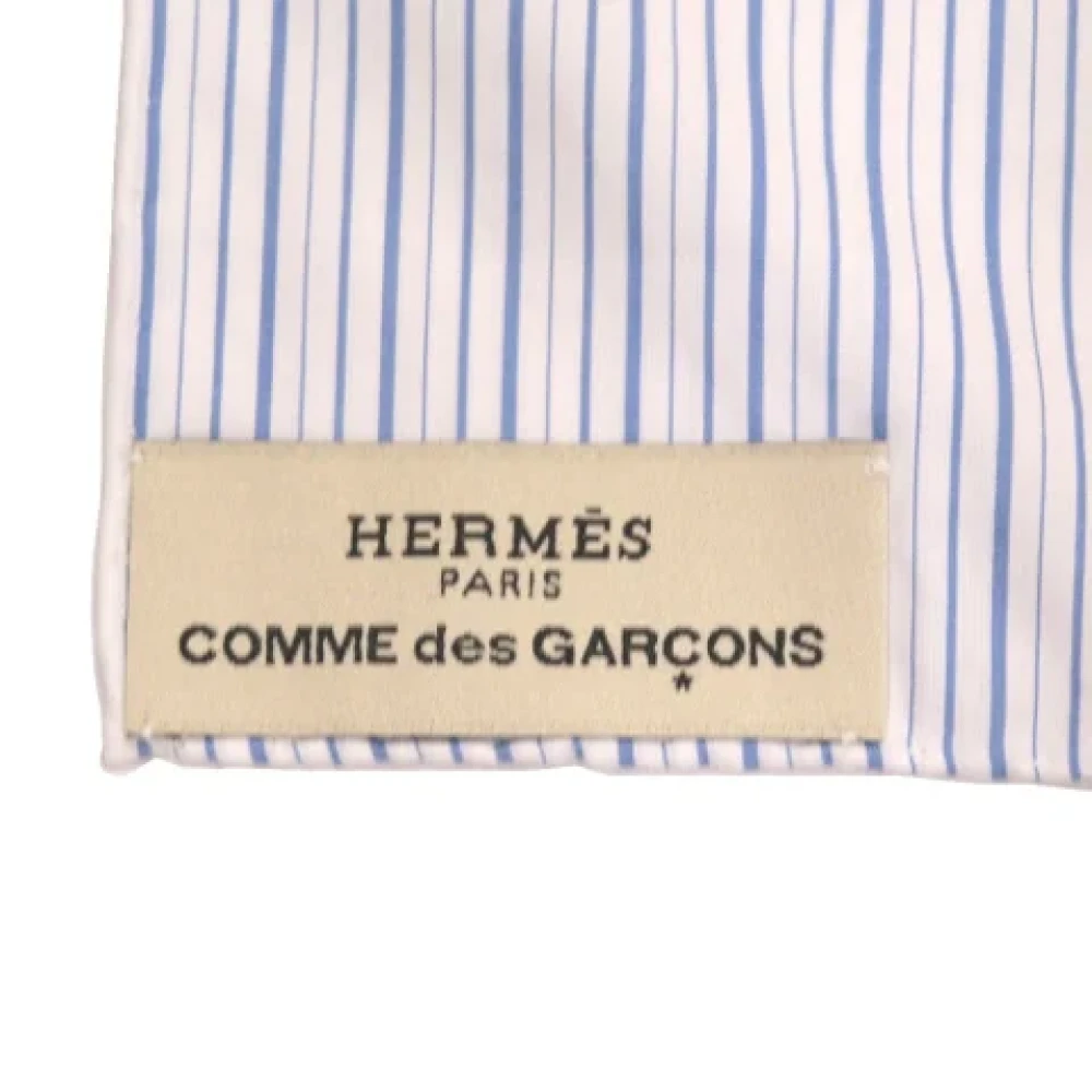 Hermès Vintage Tweedehands Multicolor Katoenen Hermès Sjaal White Dames