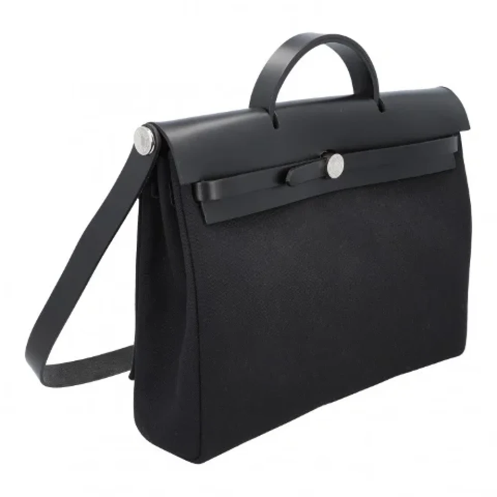 Hermès Vintage Pre-owned Fabric handbags Black Dames