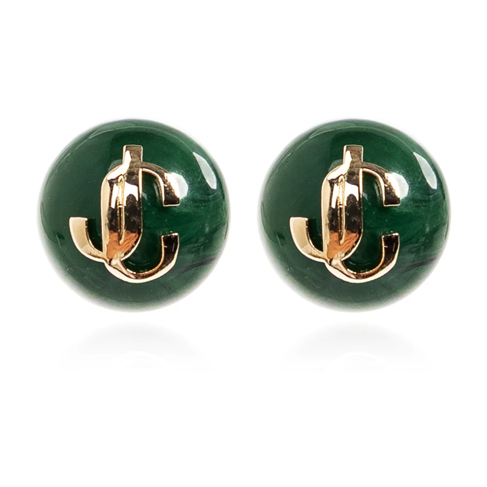 Jimmy Choo Vrouw Groente Accessoires Dames, Groen, One Size, Beads Oorbellen