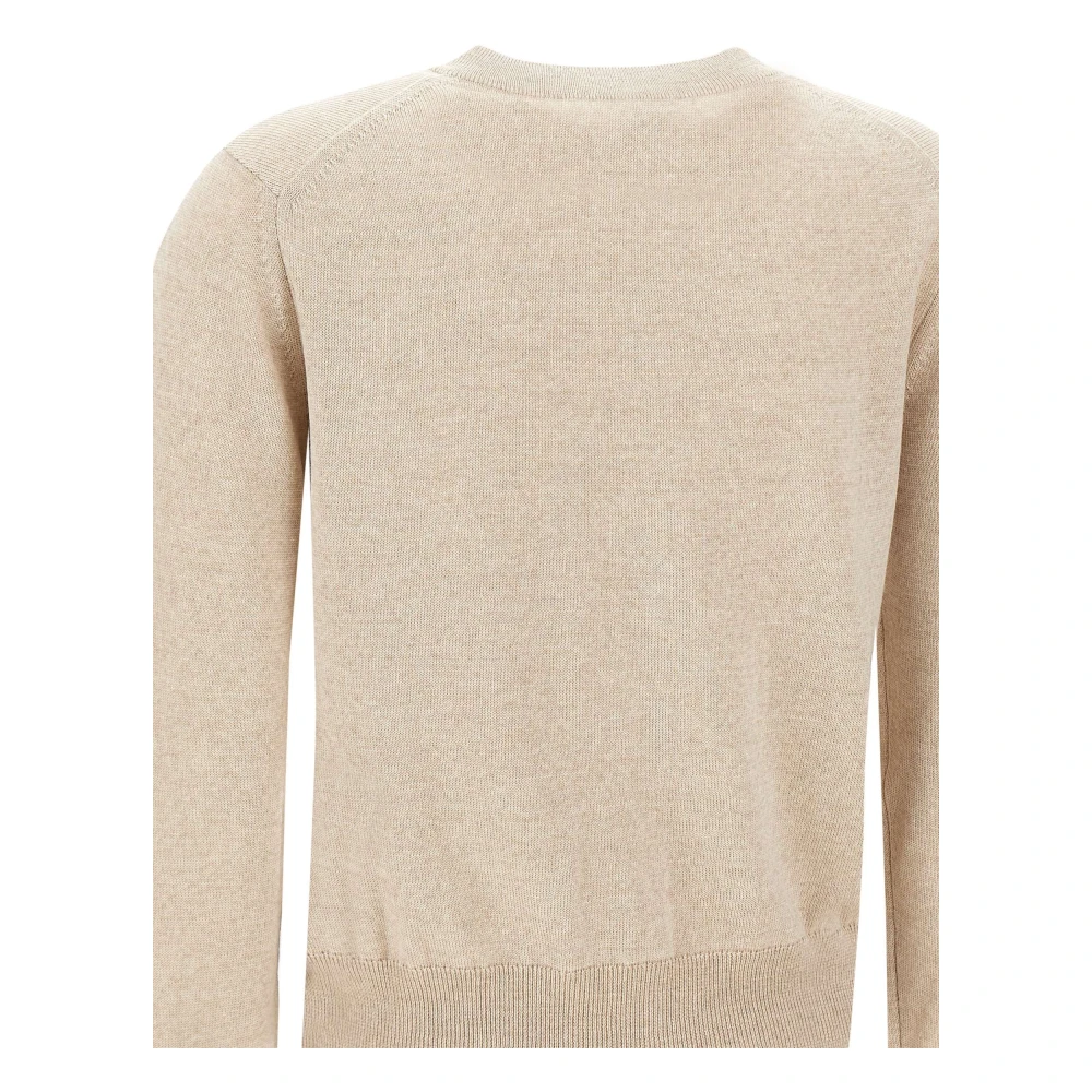 Maison Kitsuné Wollen Cardigan Beige Sweater Beige Dames