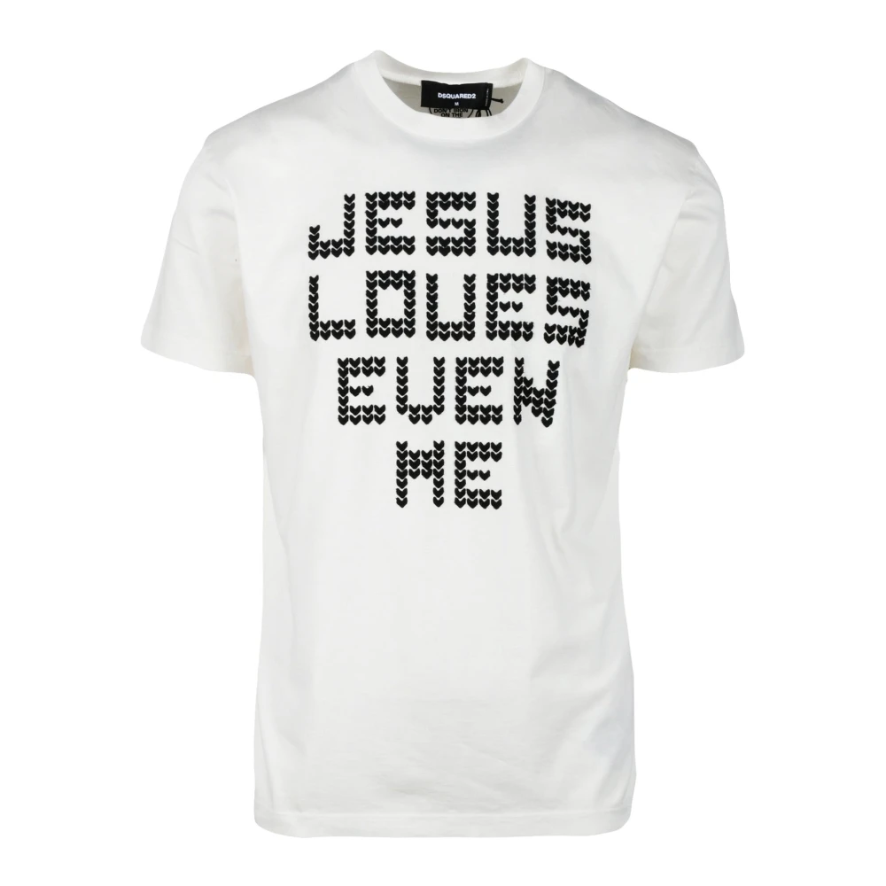 Dsquared2 Katoenen T-shirt White Heren