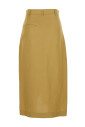 jupe-plissee-beige-avec-passants-de-ceinture