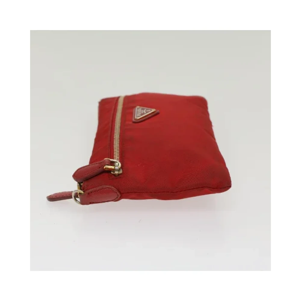 Prada Vintage Pre-owned Nylon prada-bags Red Dames