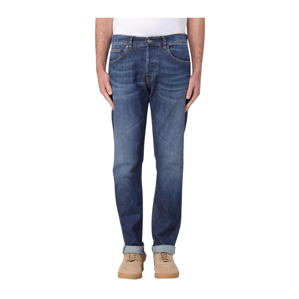 Dondup Men's Blue Premium Straight Leg Jeans For