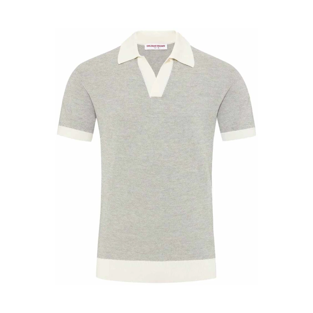 Orlebar Brown Witte Zand Polo Shirt Gray Heren