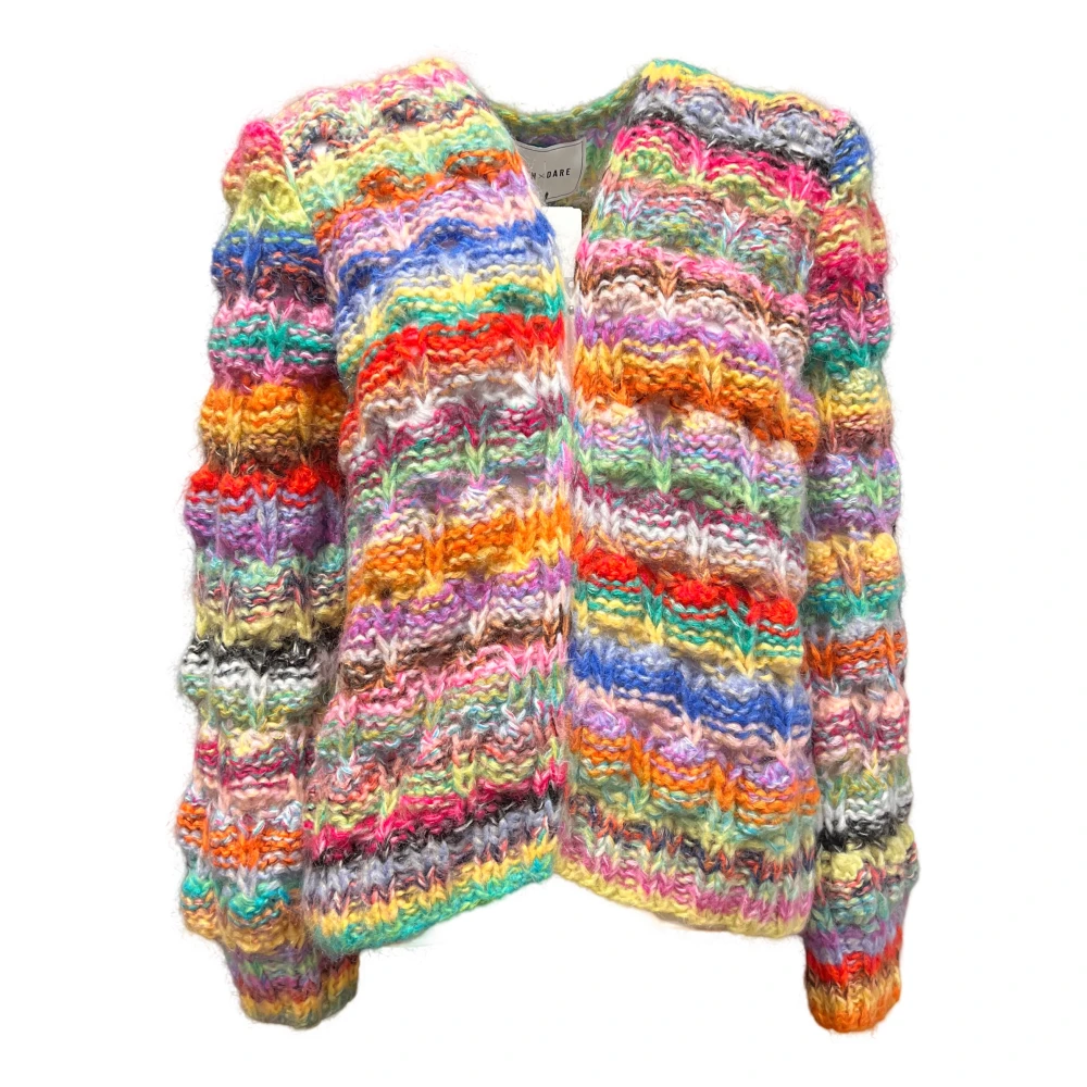 Dawn x Dare Gestreepte Brei Vest Arena Multi Multicolor Dames