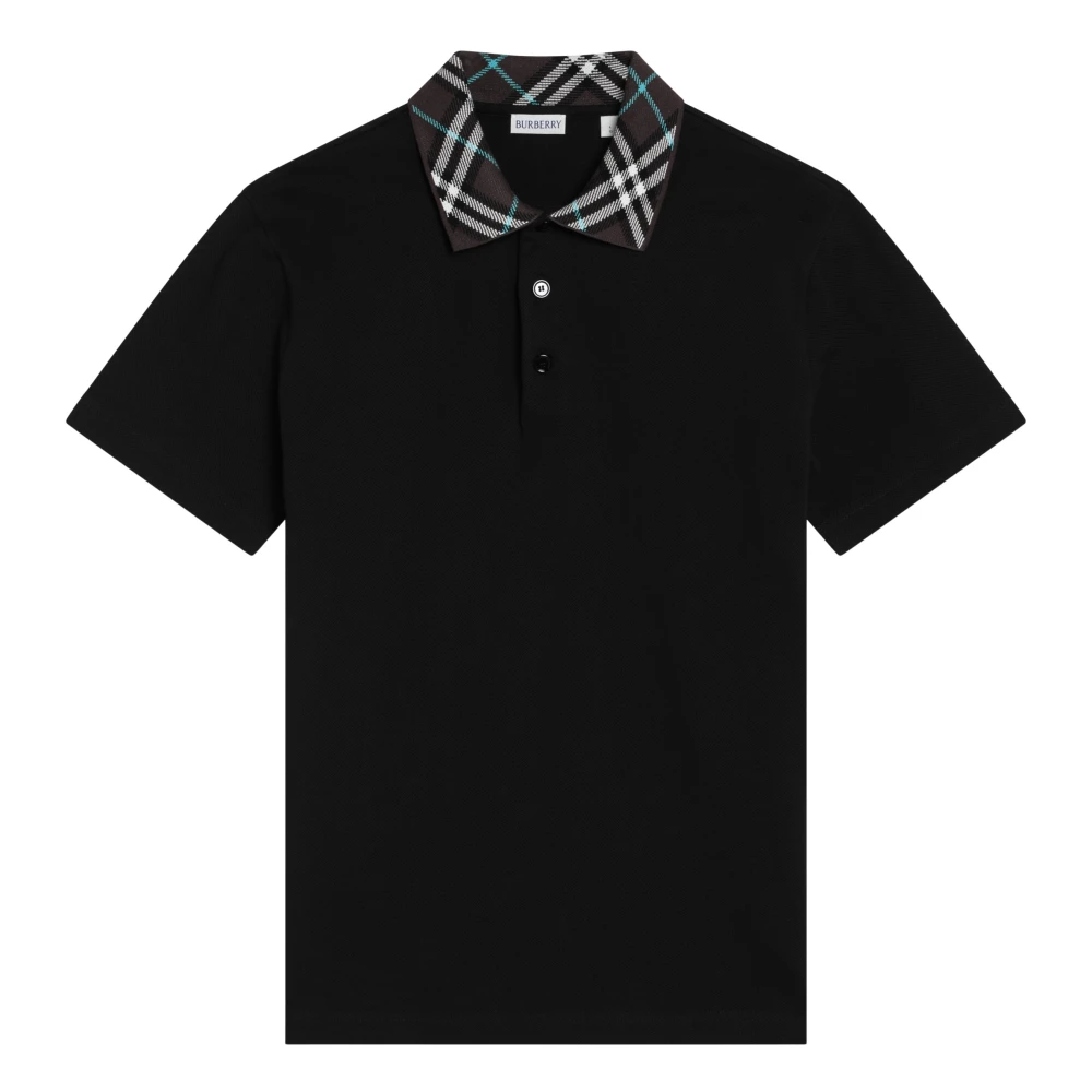 Burberry Polo Shirt Korte Mouw Black Heren