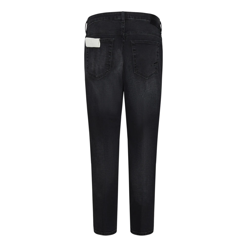 Michael Coal Zwarte Slim Fit Distressed Jeans Black Heren