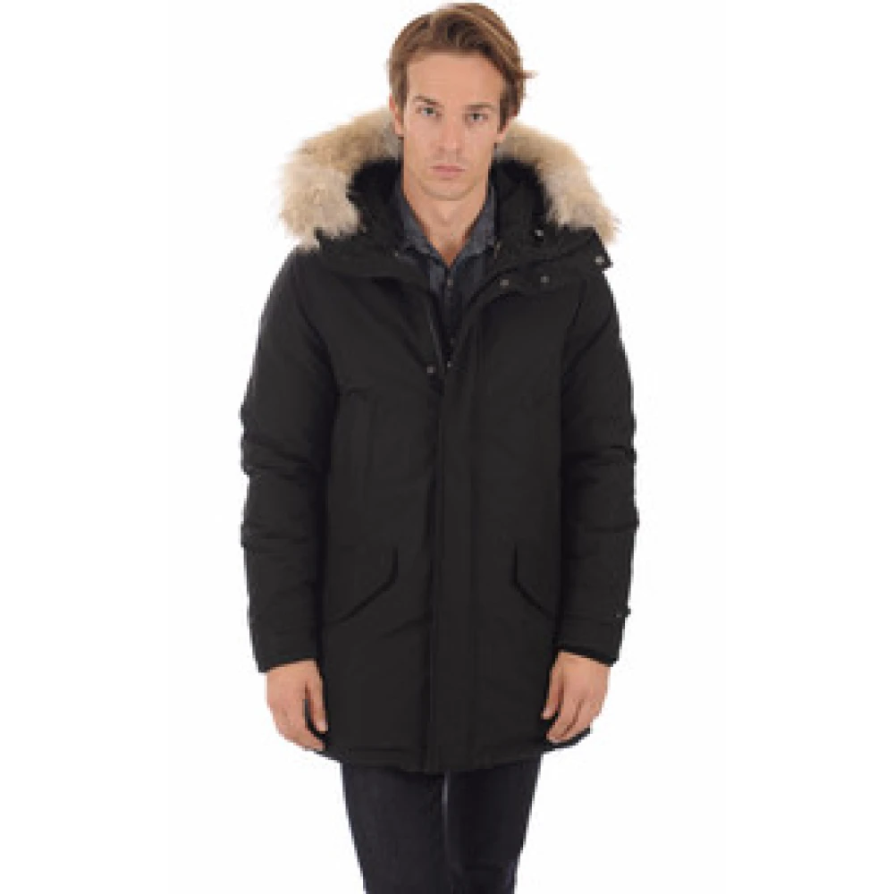 Woolrich Zwarte Polar Donsjas Black Heren