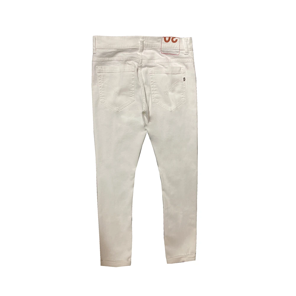 Dondup Slim-Fit Stretch Witte Jeans White Heren