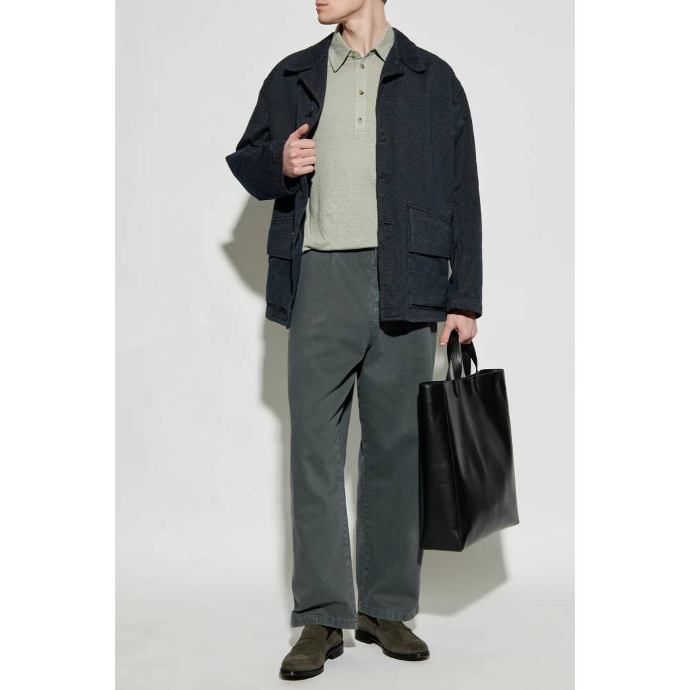 Paul Smith Linnen Polo Green Heren