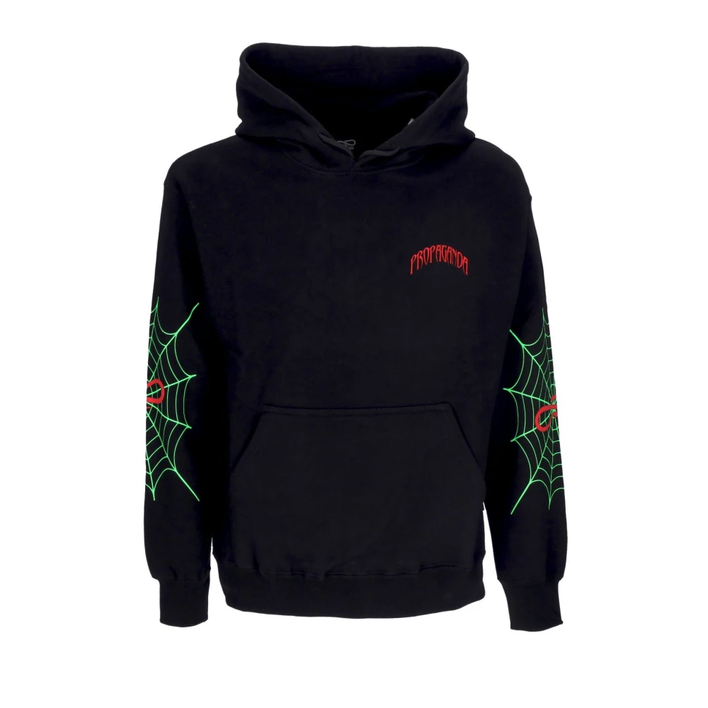 Propaganda Triangle Web Hoodie Zwart Black Heren