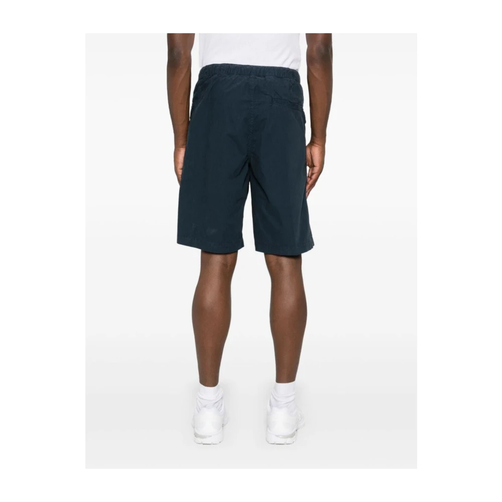 Aspesi Blauwe Denim Shorts Blue Heren