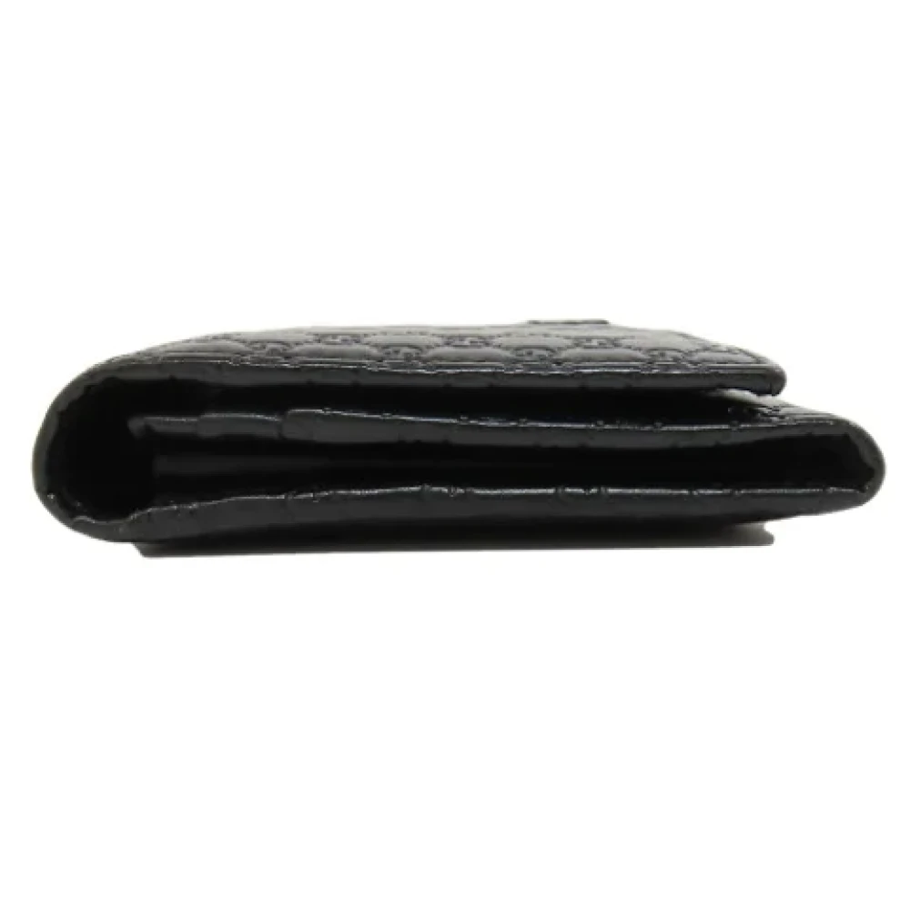 Gucci Vintage Pre-owned Leather wallets Black Dames