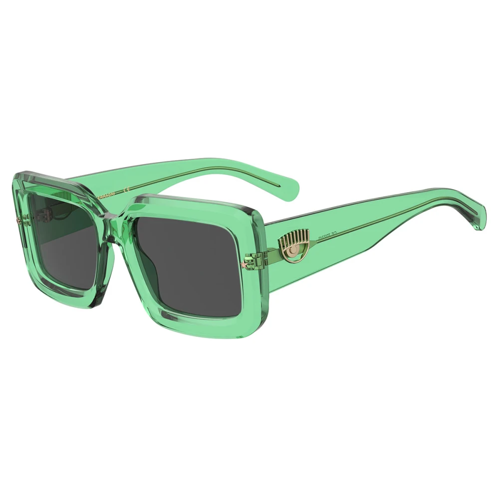 Chiara Ferragni Collection Gedurfde en opvallende zonnebril van Chiara Ferragni Bossy Eye Green Dames