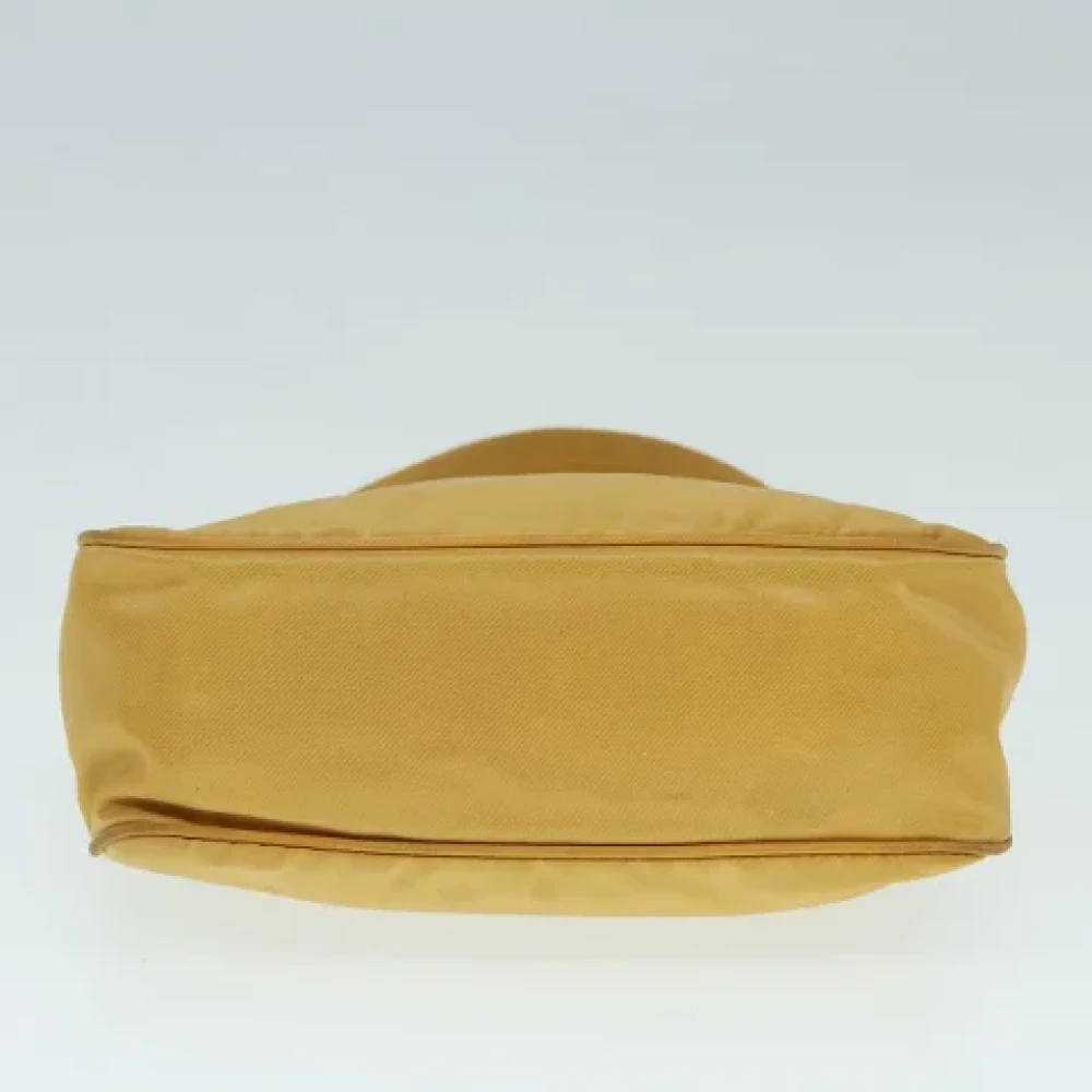 Prada Vintage Pre-owned Nylon handbags Yellow Dames