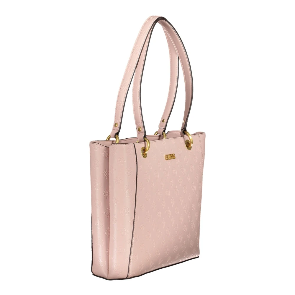 Guess Roze Dames Schoudertas met Rits Pink Dames
