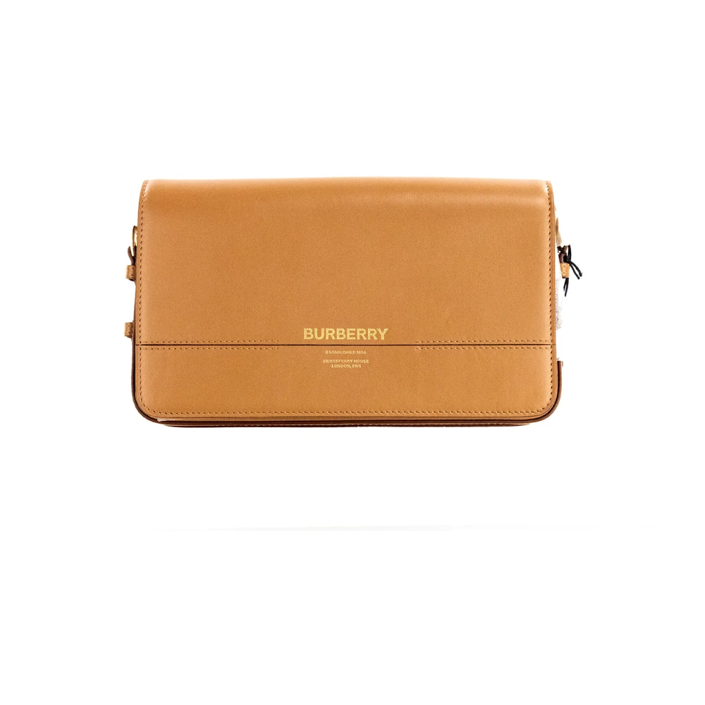 Burberry Grace Small Flap Crossbody Clutch Brown Dames