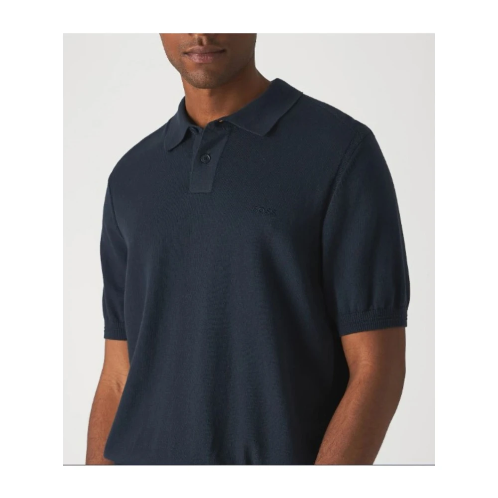 Hugo Boss Heren Polo Shirt Asac_P Blue Heren