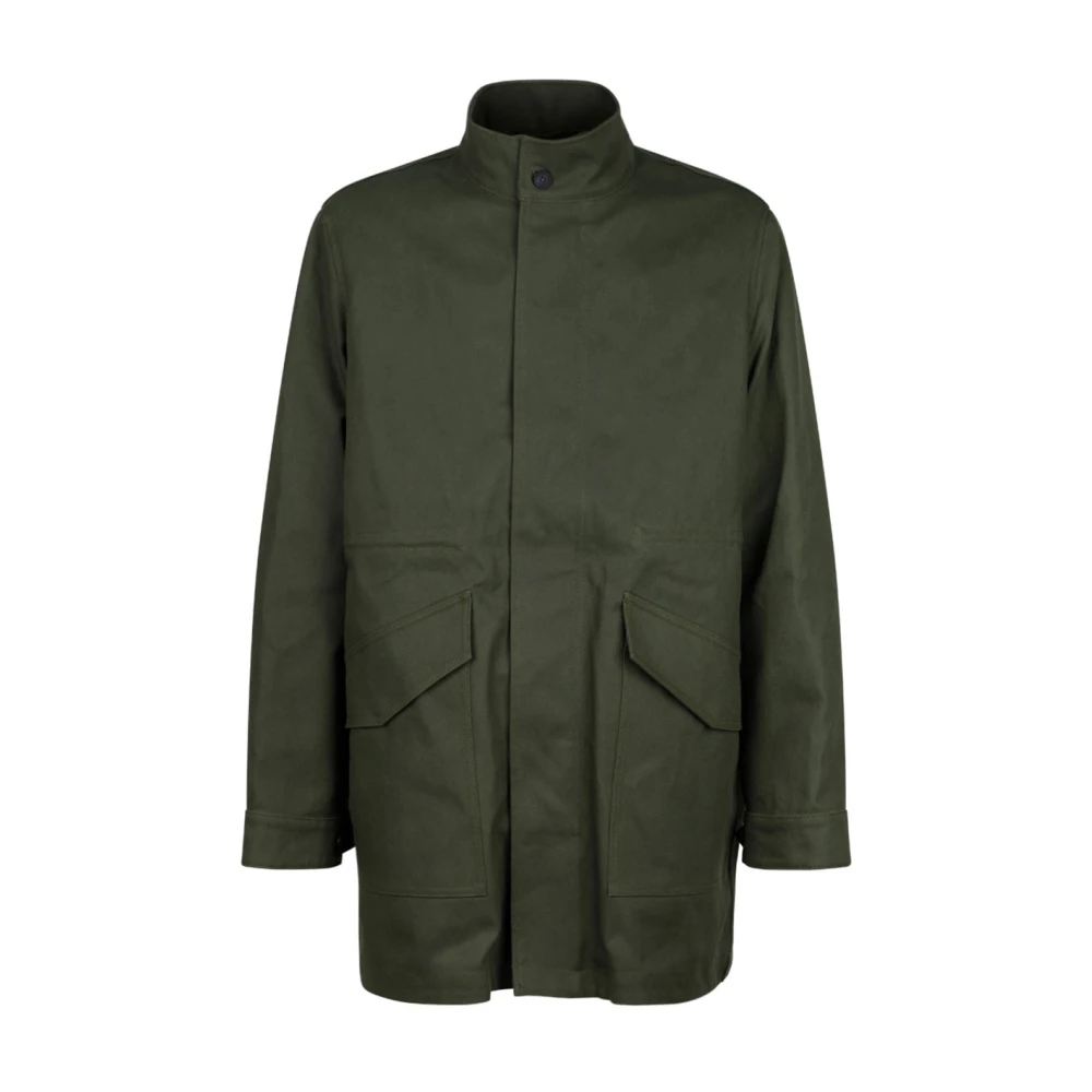 Maison Kitsuné Militair Groene Katoenen Twill Parka Green Heren