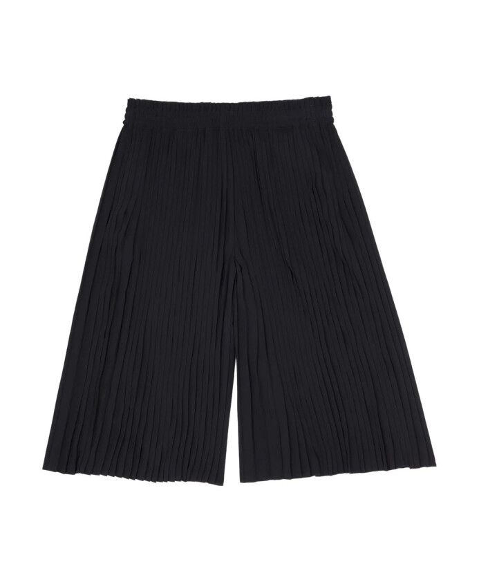 casual-zwarte-polyester-shorts