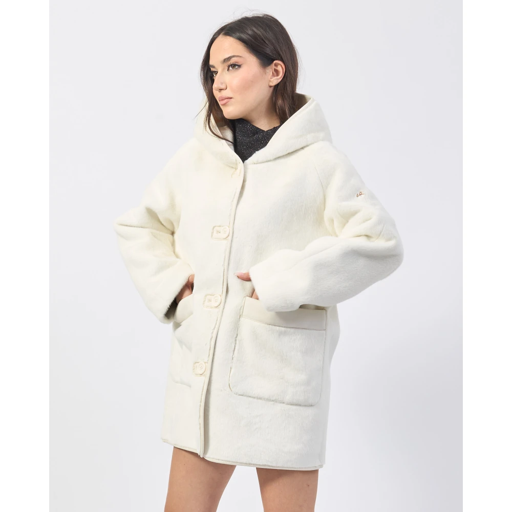 YES ZEE Stijlvolle Jassen Collectie White Dames