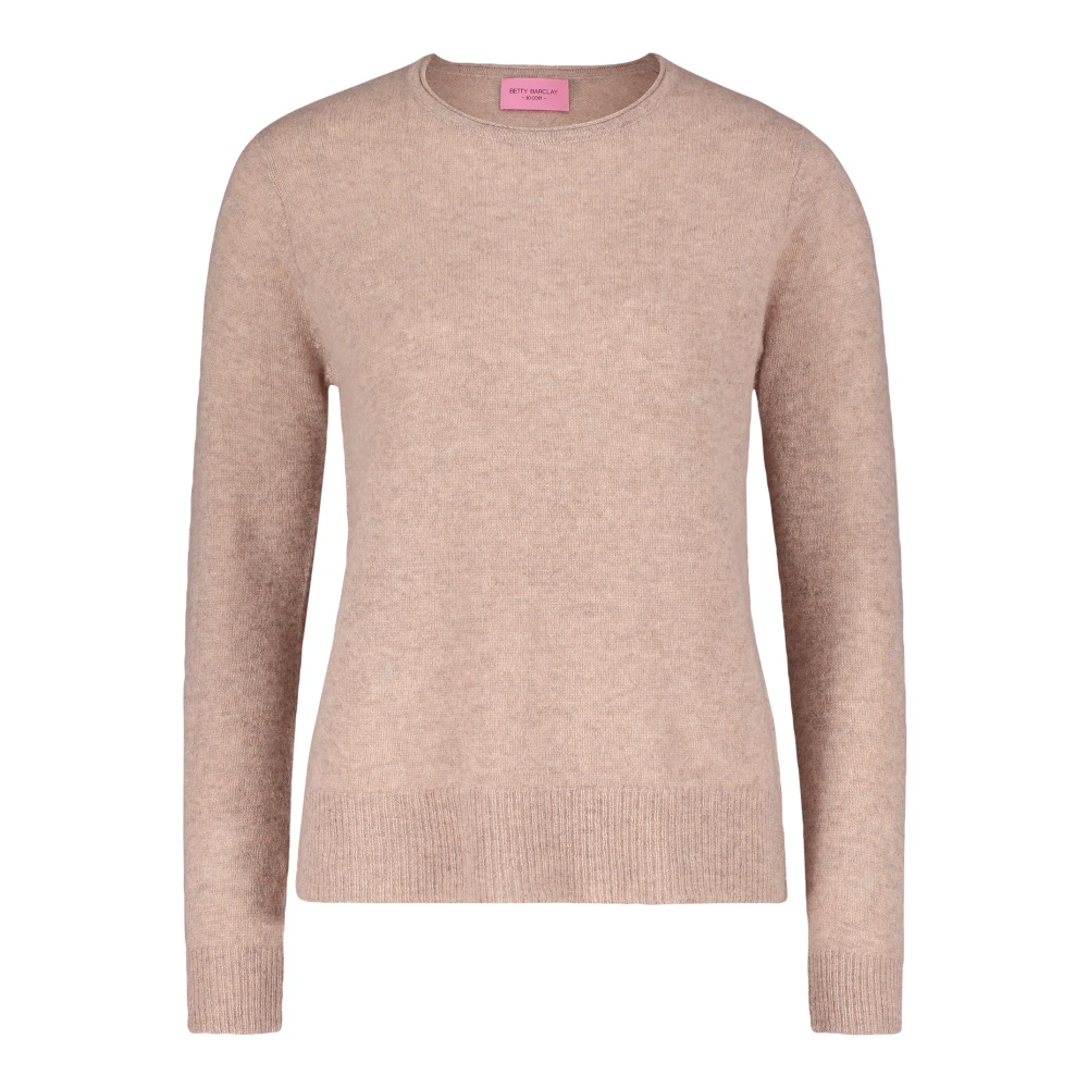 Betty Barclay Fijngebreide trui met ronde hals Beige Dames