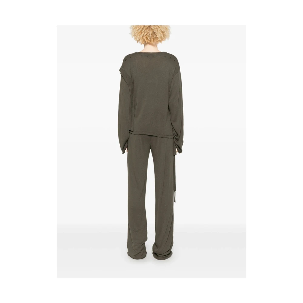 Ottolinger Donkergroene Crew Neck Sweater Green Dames