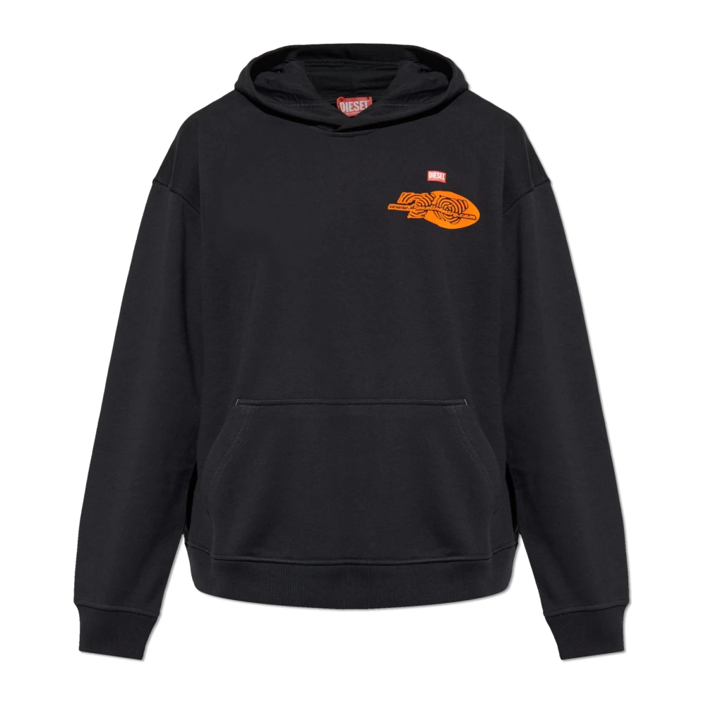 Diesel Uomo Nero Felpe, Xs, New,