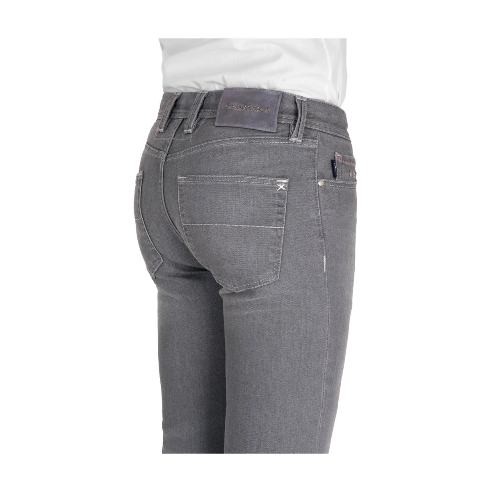 Tramarossa Herenjeans van hoge kwaliteit regular fit 5 zakken Gray Heren