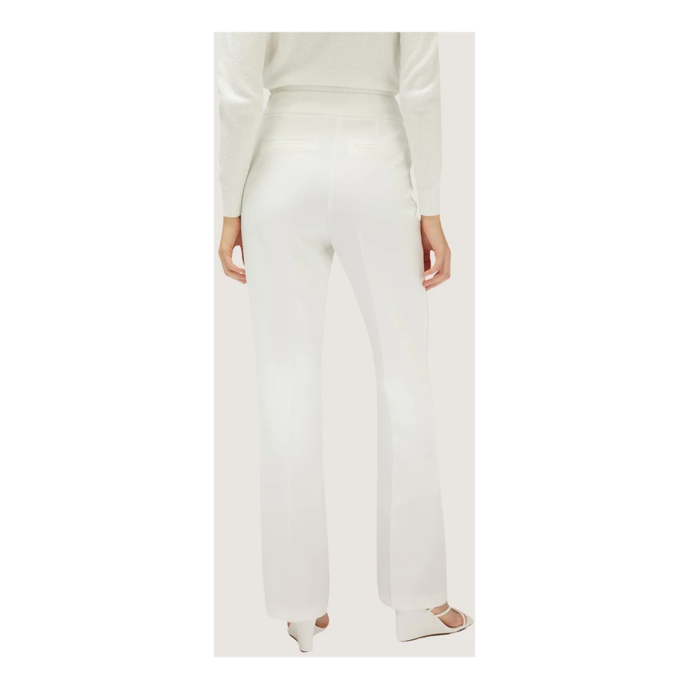 Motivi Crepe Stretch Flare Broek White Dames