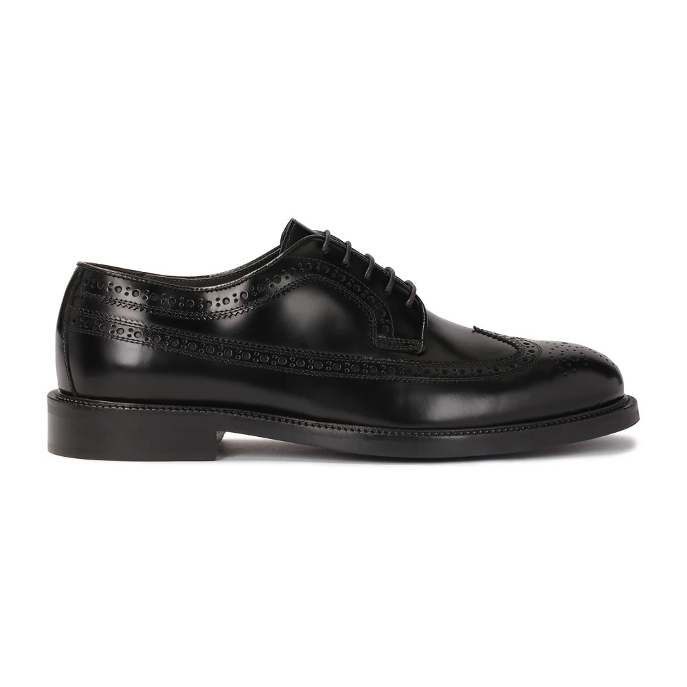 Kazar Svarta brogues på en lädersula Black, Herr