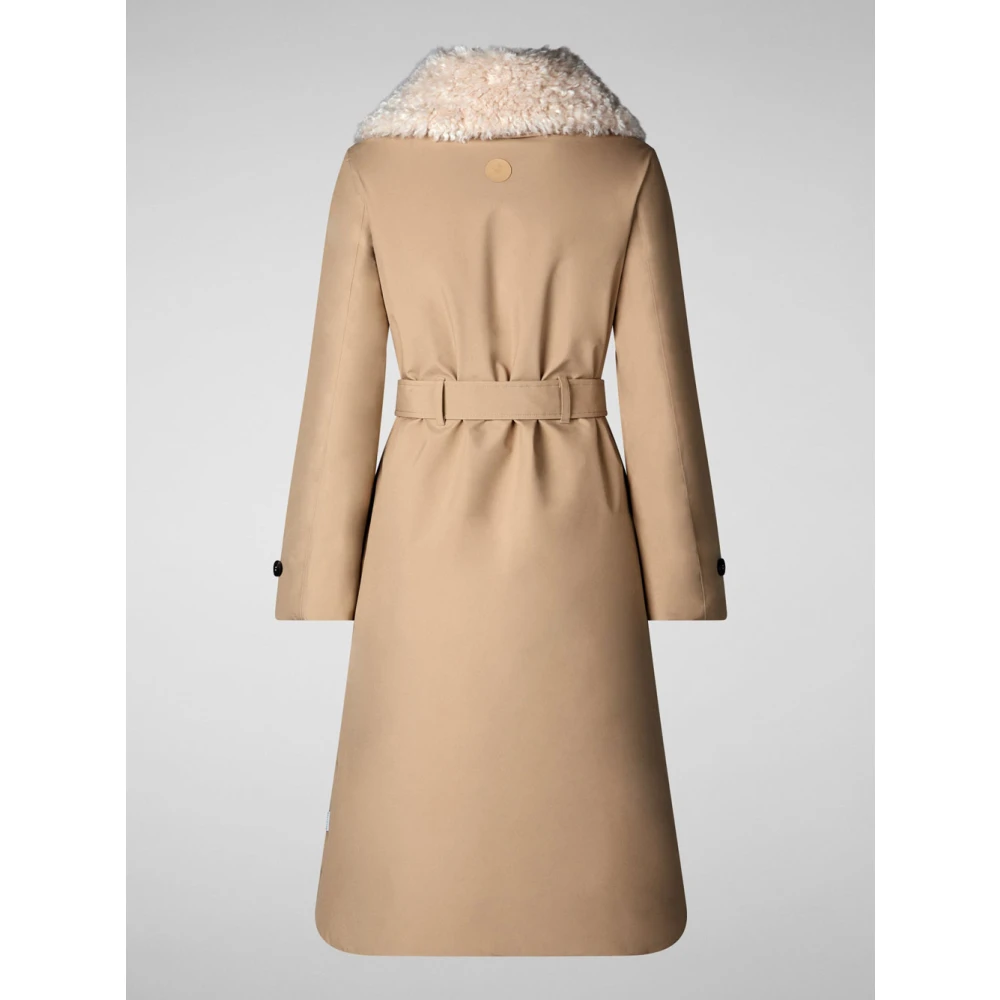 Save The Duck Beige Modieuze Jassen Milano Stijl Beige Dames