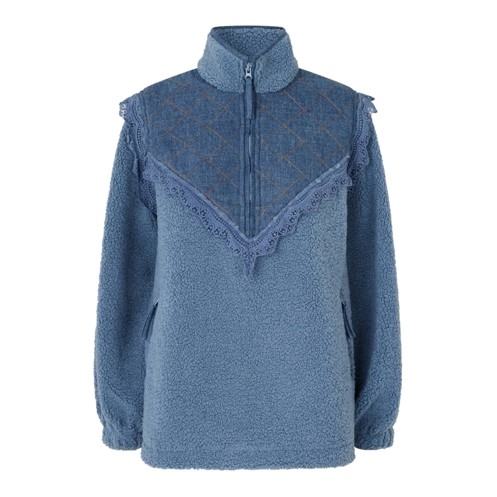 Lollys Laundry Women's Blue Zip-Throughs, Xs, Fall Jacket With Ls