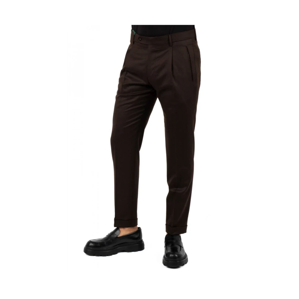 Berwich Herenbroek Klassieke Stijl Brown Heren