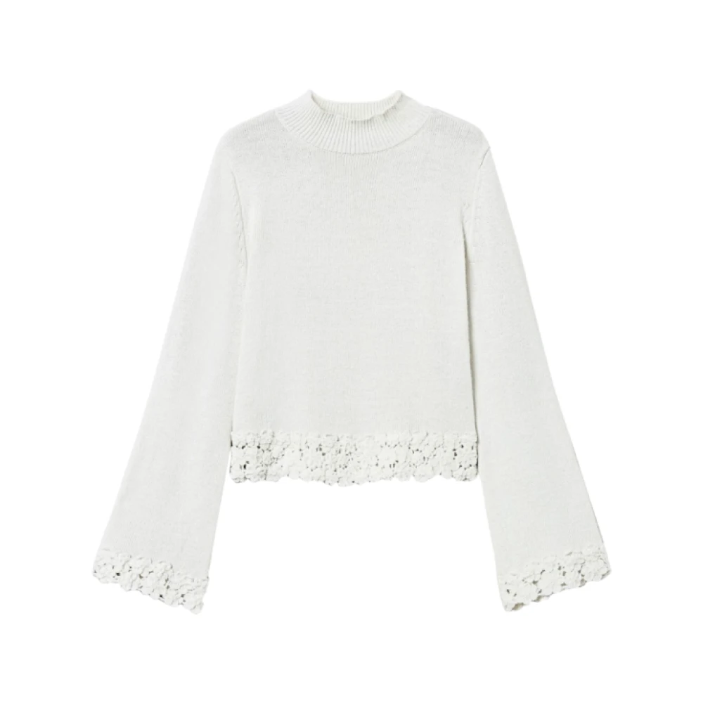 Twinset Sneeuwtrui Zachte Lijn White Dames