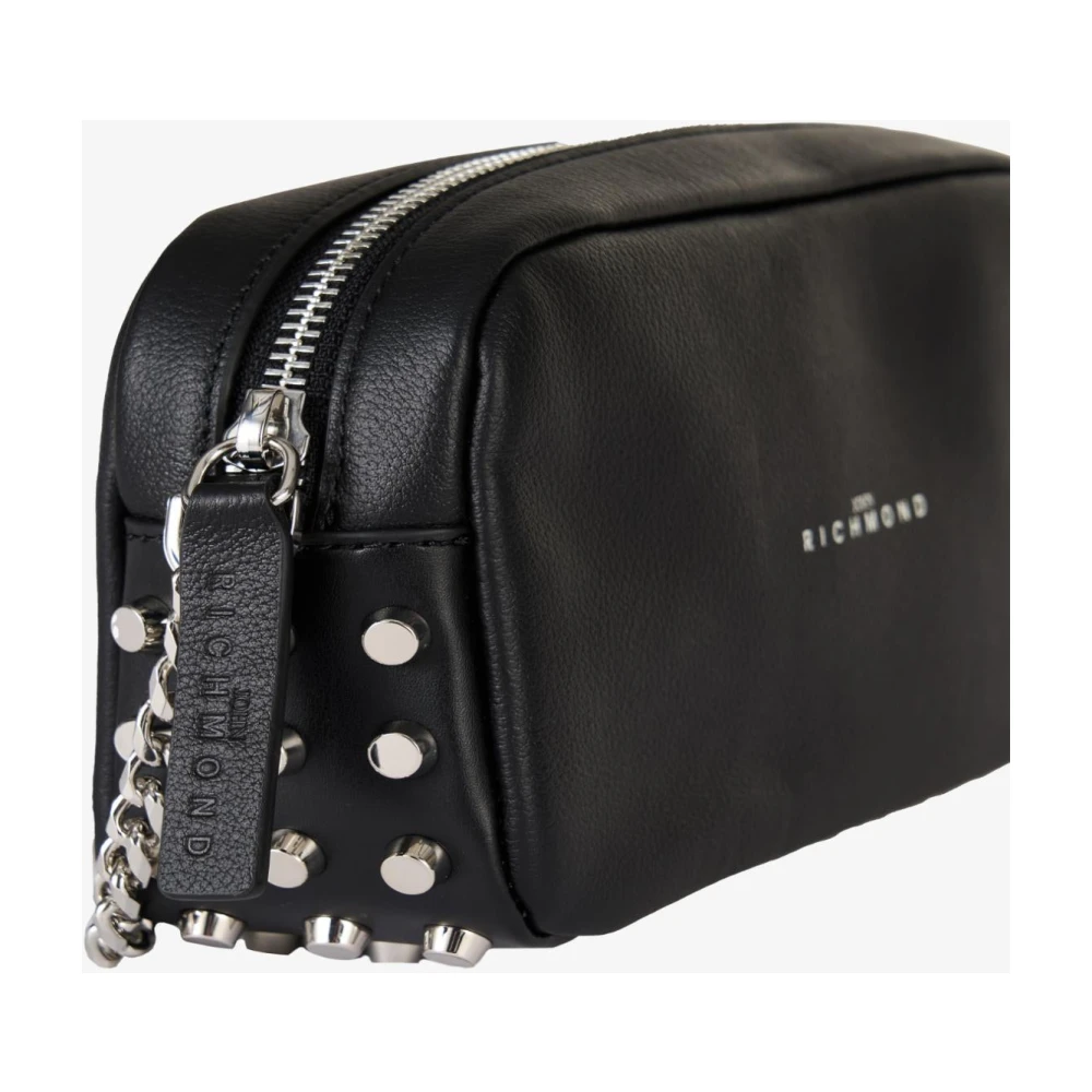 John Richmond Schoudertas met rits Black Dames
