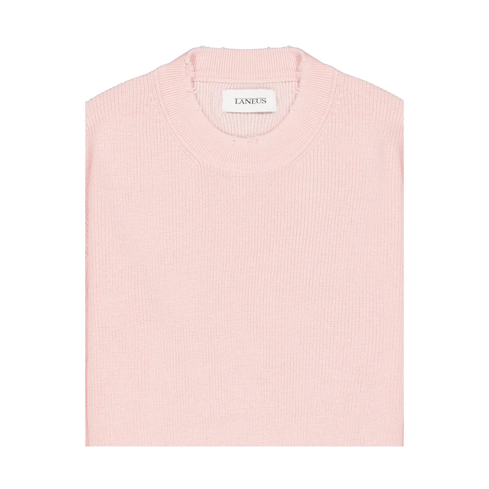 Laneus Roze Crew Neck Sweater Pink Heren