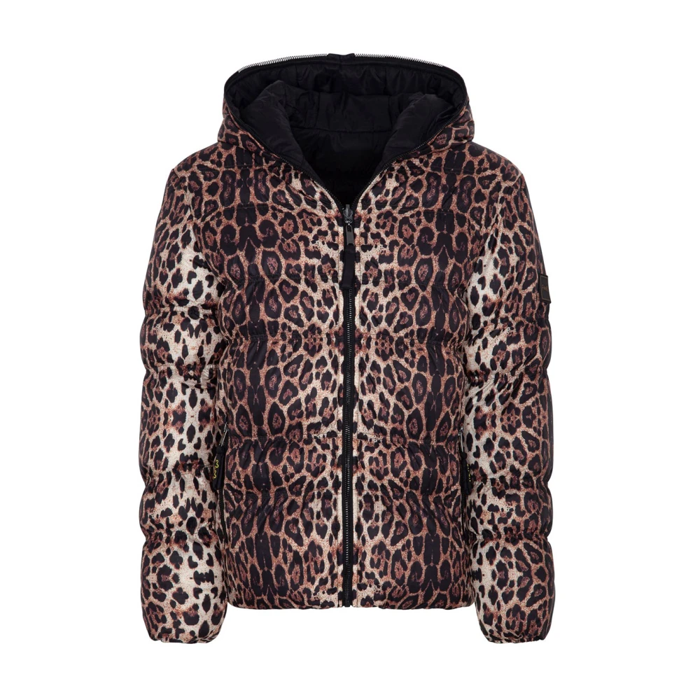 F**k Multicolor Hooded Slim Puffer Jas Multicolor Dames
