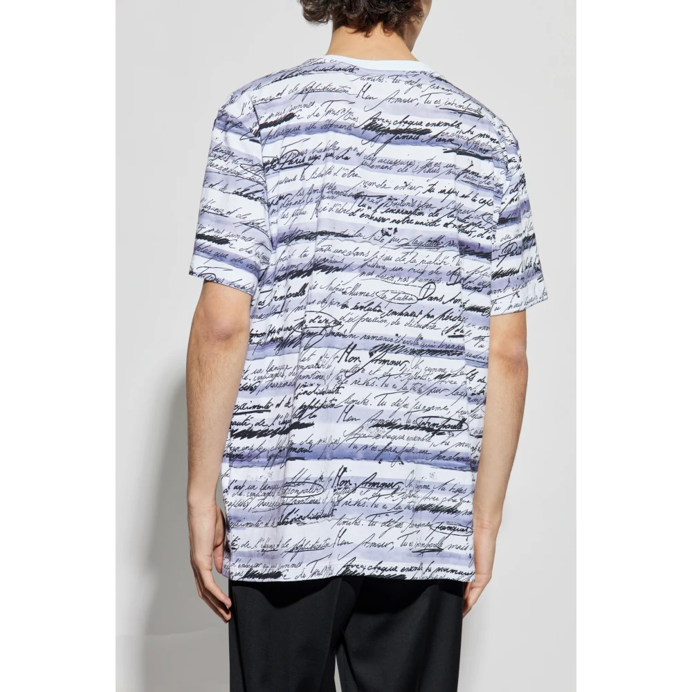Balmain T-shirt met print White Heren