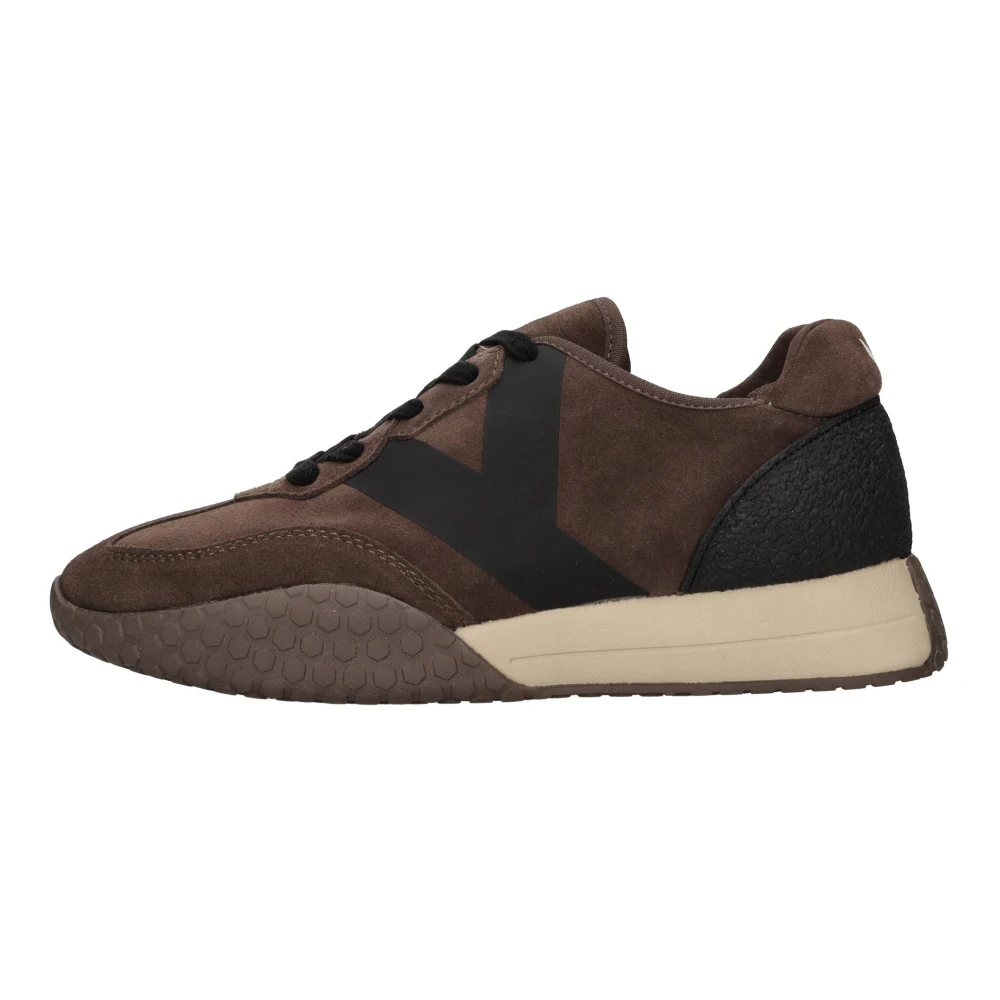 Kehnoo Sneakers in Suède Heren Schoenen Bruin