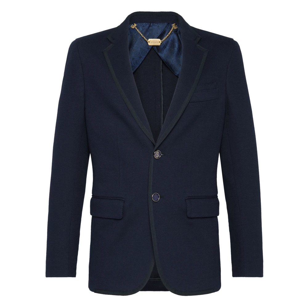 Billionaire Blå Blazer Crest