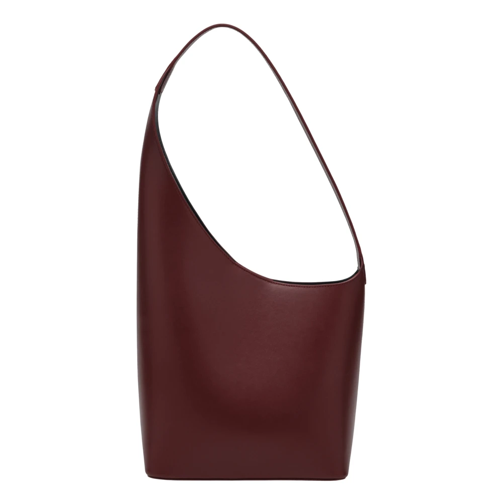 Aesther Ekme Middelgrote Schoudertas Demi Lune Stijl Red Dames
