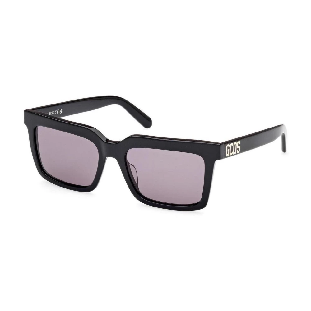 Gcds Men's Black Sunglasses, 55 Mm, Square-Shaped Sunglasses With Bold Design