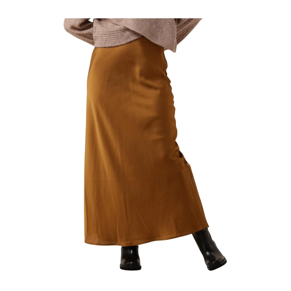 Bruuns Bazaar Elegante Roest Maxi Rok Brown Dames