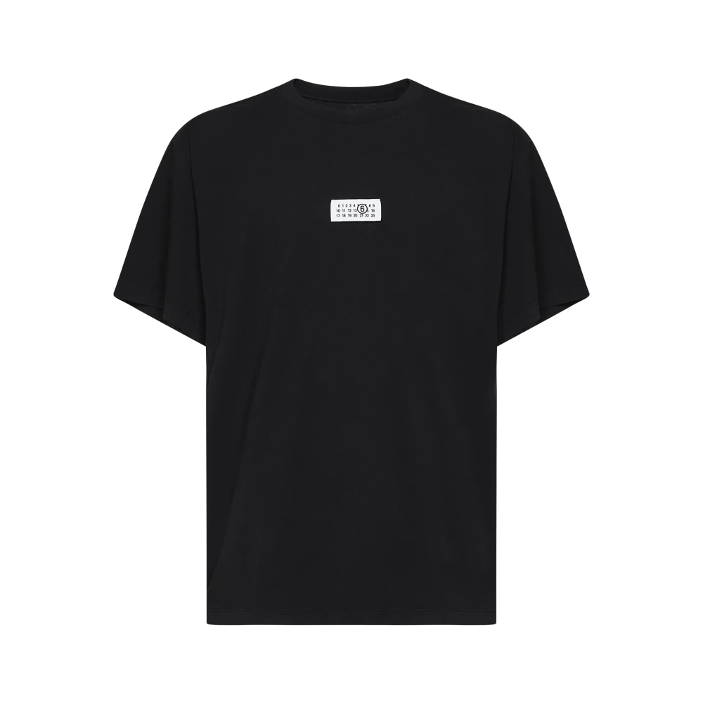 Mm6 Maison Margiela Men's Blue Numeric Cotton T-Shirt - T-Shirts - Xl - Tops