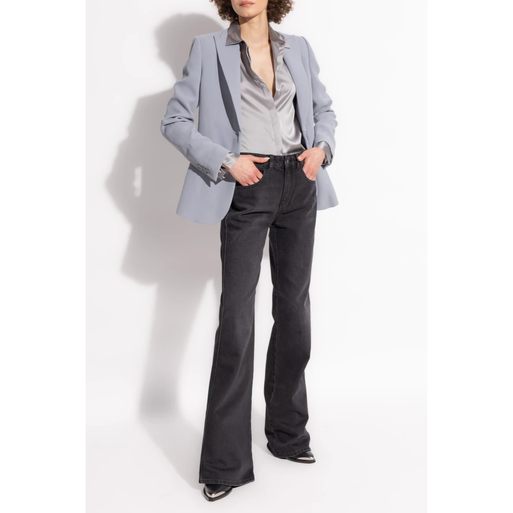 Emporio Armani Blazer met gesloten revers Gray Dames