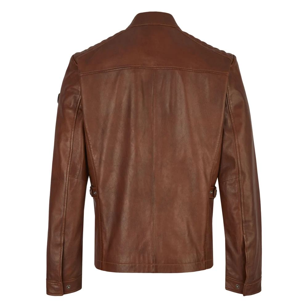 Bugatti Heren Leren Jas Bualberto Brown Heren