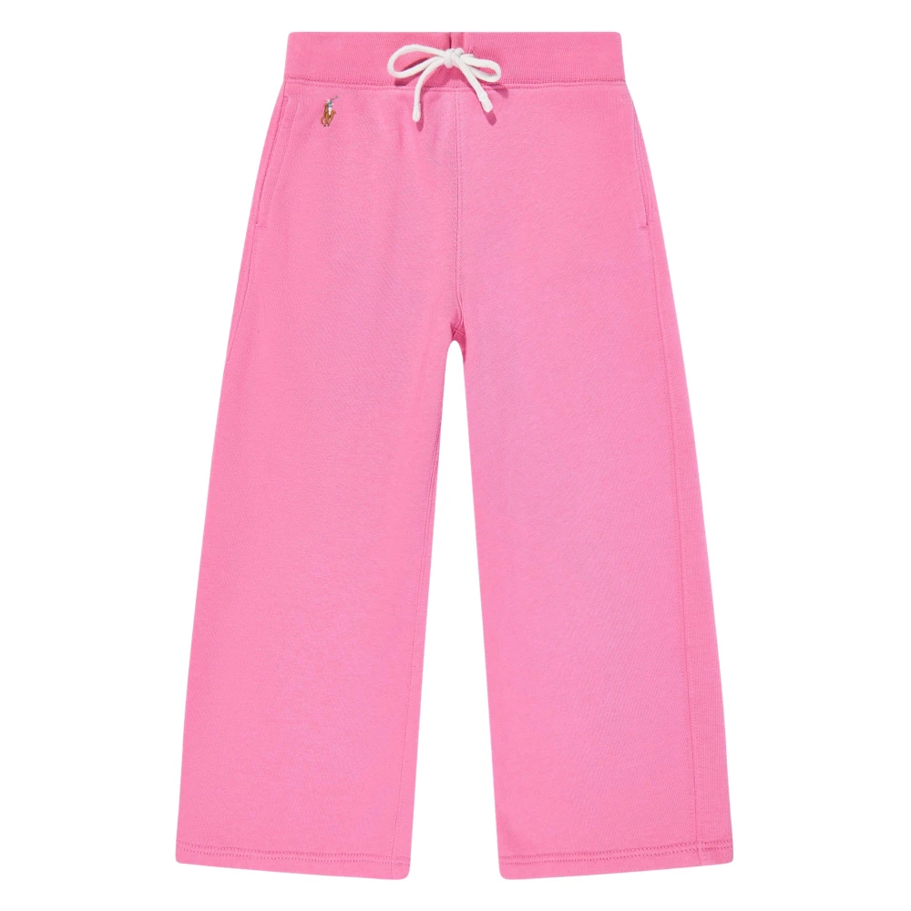 Ralph Lauren Girls Pink Sweatpants,, Logo Joggers In Size 6 Y